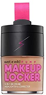 Wet N Wild Makeup Locker- 3-In-1 Sheer BB Cream, Highlighter & Corrector (176A Medium)