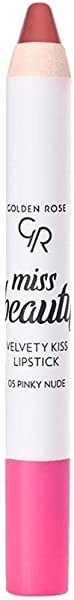 GR Cosmetics Velvet Kiss Mattte Lipstick Crayon, Matte Jumbo Lip Stick Pencil (05 Pinky Nude)
