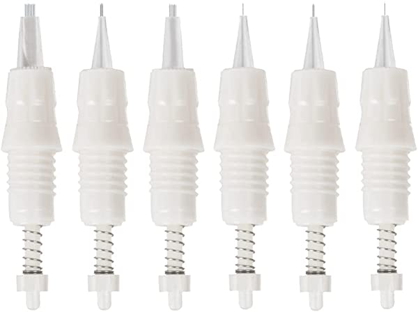 Beaupretty 6 Pcs Makeup Needles Semi Permanent Tattoo Machine Pen for Eyebrow Eyeliner Lip