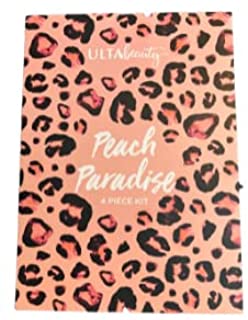 Ulta Beauty Peach Paradise 4 Piece Kit - Eye Shadow Palette, Lip Oil, Blush & Highlighter, Eye Gloss Topper