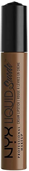 NYX PROFESSIONAL MAKEUP Liquid Suede Cream Lipstick - Downtown Beauty (Walnut Brown)
