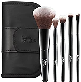 It Cosmetics Your Face & Eye Essentials Mini 5 Piece Travel Brush Set by It Cosmetics