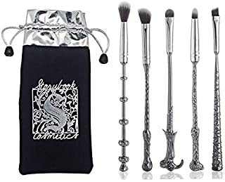 5 Pcs Makeup Brushes ,For Harry Potter Fans Wizard Wand Set Kit ,in a Gift Bag, Perfect for Eyebrows, Eyeshadow Palette, Foundation, and Powder use