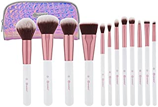 BH COSMETICS 12 Piece Crystal Quartz Brush Set, Pink