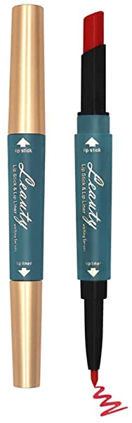 Ofanyia Lip Liner and Lipstick Waterproof Moisturizing Lipstick Double Color Head Matte Lipstick and Lip Liner 2 in 1 Kit Long Lasting Matte Finish Lip Liner And Lipstick