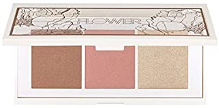 FLOWER BEAUTY CONTOUR PALETTE | Lift & Sculpt Contouring Palette | 3 Powder Makeup Shades to Sculpt, Blush & Highlight Face | Cruelty Free (Medium/Dark)