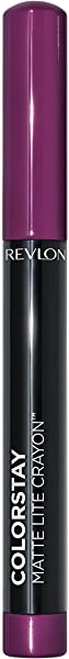 Revlon ColorStay Matte Lite Crayon Lipstick with Built-in Sharpener, Smudgeproof, Water-Resistant Non-Drying Lipcolor