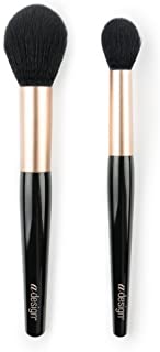 aDesign Professional 2 Piece Makeup Brush Kit – Highlight Power Duo