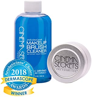 Cinema Secrets Pro Cosmetics Professional Makeup Brush Cleaner Pro Starter Kit 8Fl Oz +Tin