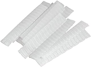 Artibetter 100pcs Makeup Brush Guards Protectors Mesh Cosmetic Brush Covers for Bristles Makeup Tool White