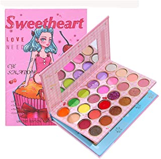 Luxsea Eyeshadow Palette 32 Colors Shimmer Matte Glitter Eyeshadow Blush Makeup Bronzer Highlighter Makeup Long Lasting Easy to Wear Pressed Powder Pigmented Palette Gifts for Girls