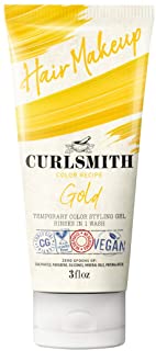 Curlsmith - Hair Makeup - Vegan Temporary Hair Color and Styling Gel (Gold 3 fl.oz)