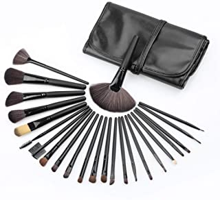 22 Piece Black Makeup Brush Set with Case by EX ELECTRONIX EXPRESS