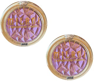Pack of 2 Milani Ludicrous Lights Duo Chrome Highlighter, Pink-Aroo 100