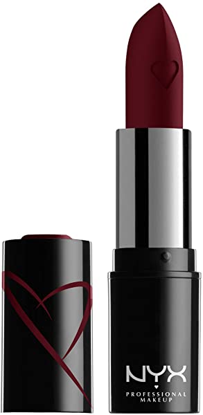 NYX PROFESSIONAL MAKEUP Shout Loud Satin Lipstick, Infused With Shea Butter - Opinionated (Warm Burgundy)