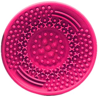 Makeup Brush Cleaning Mat, SUNSENT Silicone Makeup Brush Cleanser with Suction Cup,Portable Brush Cleaner Mat Cleaning Cup Makeup Tools