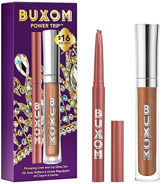 Buxom POWER TRIP Plumping Liner and Lip Gloss Set, 1 oz.