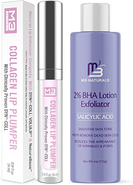 M3 Naturals Lip Plumper + 2% BHA Lotion Bundle