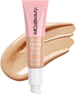MCoBeauty - Miracle Hydro-Glow Oil-Free Foundation - Medium Beige Shade - Ultimate Hydrating Face Makeup with a Miracle Second-Skin Finish - 0.15 oz. (I0116093)