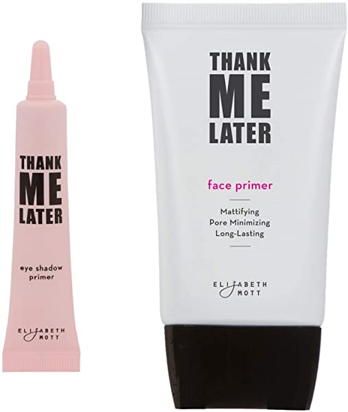 Elizabeth Mott Bundle: Thank Me Later Eye Primer Shadow Base AND Thank Me Later Face Primer (Matte)