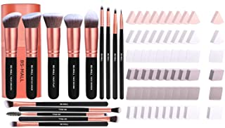 BS-MALL Makeup Brushes Premium Synthetic Brush With 60 Pcs Makeup sponge