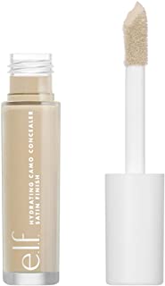 e.l.f, Hydrating Camo Concealer, Lightweight, Full Coverage, Long Lasting, Conceals, Corrects, Covers, Hydrates, Highlights, Light Beige, Satin Finish, 25 Shades, All-Day Wear, 0.20 Fl Oz