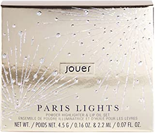 Jouer Paris Lights Highlighter & Lip Oil Set | Men & Women | Healthy Ingredients | Beauty Cosmetics | Illuminating Glow | Paraben, Gluten & Cruelty Free | Vegan Friendly