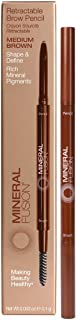 Mineral Fusion Retractable Brow Pencil, Medium Brown, .03 Ounce