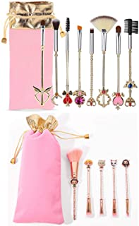Coshine Sailor Moon Makeup Brush Set, ute Anime Demon Slayer Metal Makeup Brushes