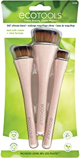 EcoTools 360 Ultimate Blend Makeup Brushes, For Cream & Stick Makeup, Foundation, Concealer, Highlighter, Blush Set of 3