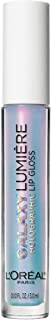 L'Oreal Paris Makeup Infallible Galaxy Lumiere Holographic Lip Gloss, Loaded with Iridescent Pearls, Wear Alone or as a Topper to your Favorite Lipstick, Sapphire Star, 0.1 fl; oz.