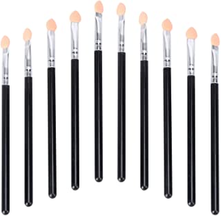 Lurrose Sponge Eyeshadow Brushes Dual Color Eye Makeup Sponge Brushes Professional Eyeshadow Makeup Tool for Women Girls 10pcs