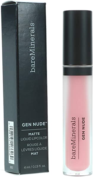 bareMinerals Gen Nude Matte Liquid Lip Color, Smooch, 0.13 Fluid Ounce