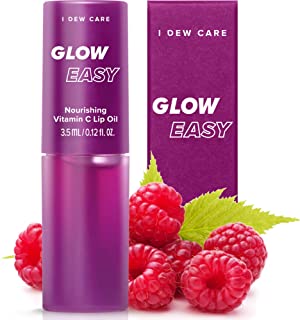 I DEW CARE Glow Easy Vitamin C Tinted Lip Oil Gloss with Jojoba Seed Oil | Korean Skincare, Vegan, Cruelty-Free, Gluten-Free, Paraben-Free
