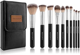 SHANY Black OMBRÉ Pro 10 PC Essential Brush Set with Travel Pouch