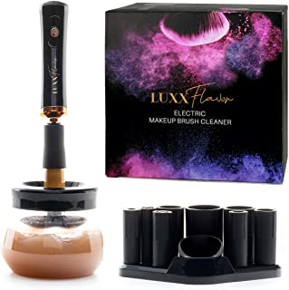 Electric Makeup Brush Cleaner and Dryer Machine - Quick Makeup Brush Washer and Cleanser - Automatic Cleaning and Spinning of Brushes - A Professional Tool to Clean and Dry Makeup Brushes