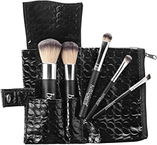 Bellapierre 5 Piece Makeup Travel Brush Set | Cruelty-Free Synthetic Brushes