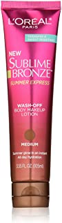 L'Oréal Paris Sublime Bronze Summer Express Body Makeup Lotion, Medium, 3.55 fl. oz.