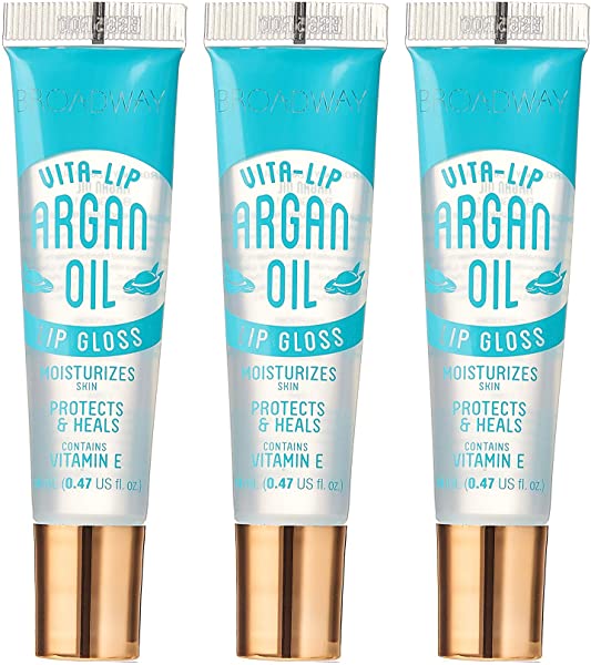 Broadway Vita-Lip Clear Lip Gloss 0.47oz/14ml (3PCS - Argan)